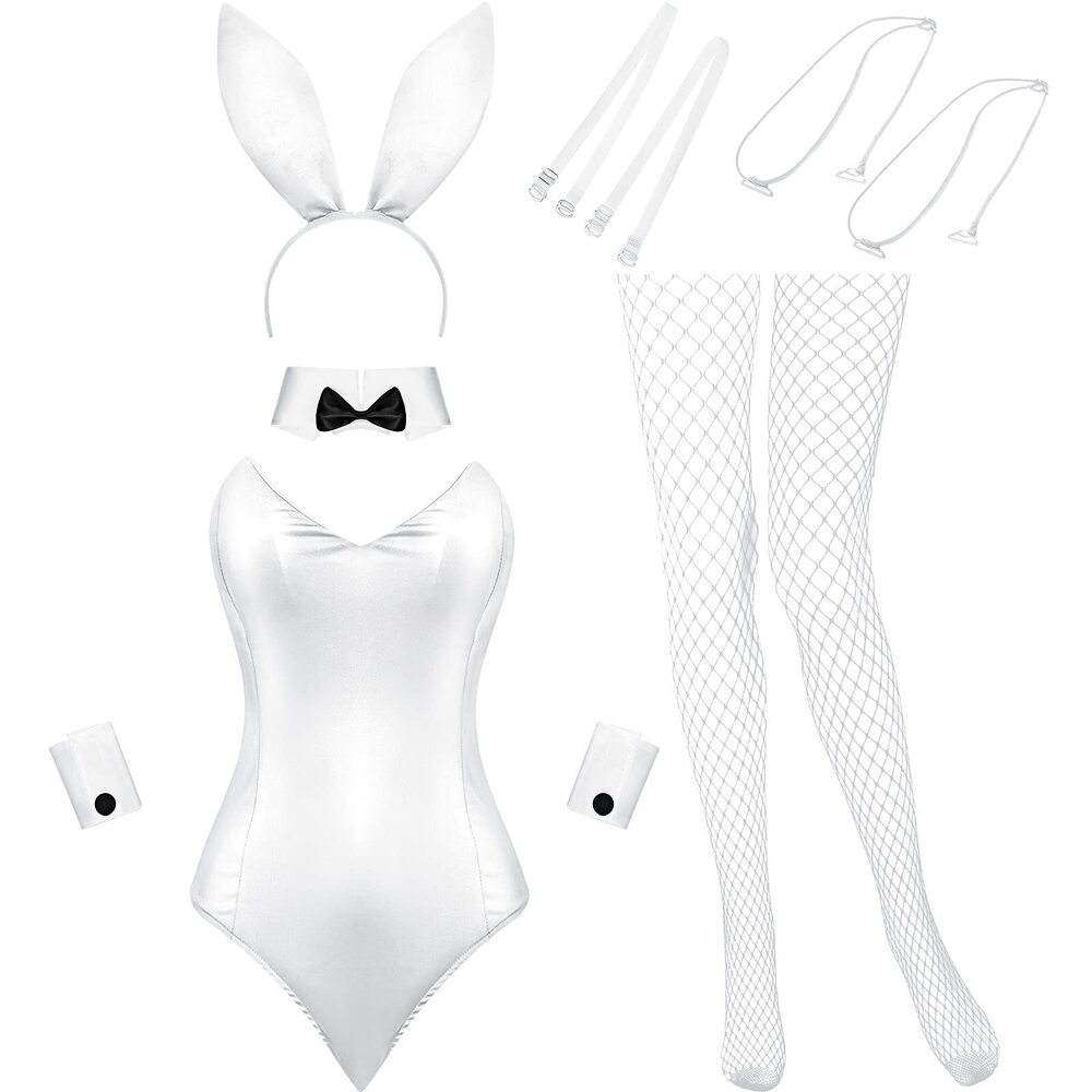 2479 Anime Bunny Costume Cosplay Bodysuit Roleplay Set - Bunny Headband